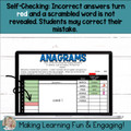 Editable Self-Checking Self-Grading Anagram Template - Digital Task Card Vol.5