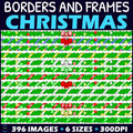 Christmas Borders and GIFs BUNDLE