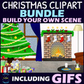 Build Your Own Scene Christmas Clipart and GIFs BUNDLE