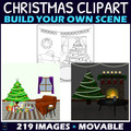 Build Your Own Scene Christmas Clipart