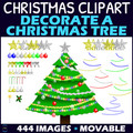 Decorate a Christmas Tree Clipart
