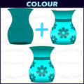 Rainbow Flower Vases Clipart Containers