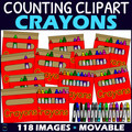 Counting Crayons Clipart