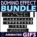 Domino GIFs BUNDLE - Animated Dominoes Clipart