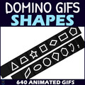 Domino GIFs BUNDLE - Animated Dominoes Clipart