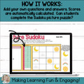 Editable Self-Checking Task Card Template Digital Activity Picture Sudoku Vol.5