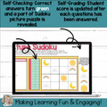 Editable Self-Checking Task Card Template Digital Activity Picture Sudoku Vol.5