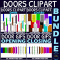 Clipart Doors and Opening and Closing Door GIFs BUNDLE