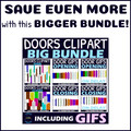 Clipart Doors and Opening and Closing Door GIFs BUNDLE