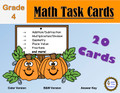 Grade 4 Pumpkin Math Task Cards