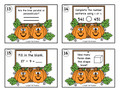 Grade 4 Pumpkin Math Task Cards