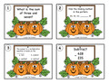Grade 3 Pumpkin Math Task Cards