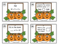 Grade 3 Pumpkin Math Task Cards