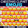 Christmas Emoji Clipart - emotions