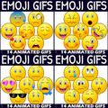 Emoji Clipart and GIFs MEGA BUNDLE - Emotions - Animated Clip Art