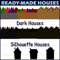 Animated GIF Build a Haunted House Halloween Clipart