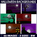 Halloween Background Scenes Clipart