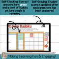 Editable Self-Checking Task Card Template Digital Activity Picture Sudoku Vol.8