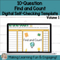 Editable Self-Checking Find and Count Template Digital Activity Volume 1