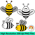 Bee Clip Art | Bee Clipart | Spring Bee Cliparts | Colorful Bees Cliparts