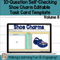 Editable Self-Checking Task Card Template - Digital Resource Vol. 8