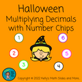 Halloween Fractions Decimals Percentages Bundle of 8 Games/Lessons