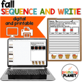 Fall Story Sequencing Worksheets with Story Sequencing Pictures for Writing