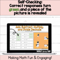 Decimal Operations: Add, Subtract, Multiply, & Divide Self-Checking Digital Resource
