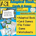 Cover page for ASL Adapted Book Game and Cards