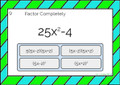 Factoring Special Cases - Digital BOOM Cards - 20 Problems