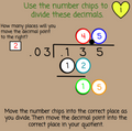 Thanksgiving Dividing Decimals with Number Chips