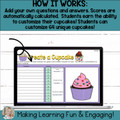 Create a Cupcake Self-Checking Template Digital Resource Activity Vol. 4