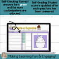 Create a Cupcake Self-Checking Template Digital Resource Activity Vol. 4