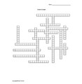 Middle School Geography Vocabulary Crossword Bundle