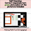 6th Grade Solve One-Step Equations Self-Checking Digital Resource Activity