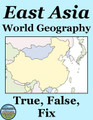 East Asia's Geography True False Fix