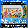 Surface Area & Volume of Rectangular Prisms Project Based Learning City Aquarium