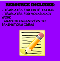 20 TEMPLATES TO USE YEAR ROUND: TEACH NOTE-TAKING, RESEARCH & BRAINSTORMING