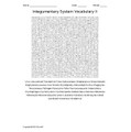 Integumentary System Vocabulary II Word Search for Medical Terminology