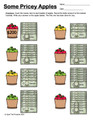 Rounding to the Nearest Hundred - Apple Theme