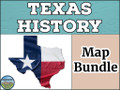 Texas History Map Bundle