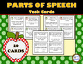 Parts of Speech Task Cards - School Theme