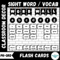 Cow Print Word Wall Display - Pre-K through 3rd Grade + Nouns, Verbs Sight Words | Classroom Decor