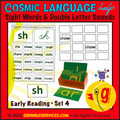 Dolch Sight Words & Double Letter Blends Early Reading Cards BUNDLE: SEMiPRO Montessori Language Activity Cards (25 printable pages + Directions)