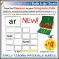 Dolch Sight Words & Double Letter Blends Early Reading Cards BUNDLE: SEMiPRO Montessori Language Activity Cards (25 printable pages + Directions)