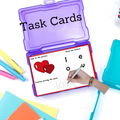 Valentine's Day Sight Word Spelling Worksheets + Task Cards + Word Wall Cards