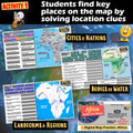 Geography of Africa Map Practice Activities | Print and Digital | Google