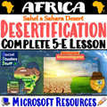 Desertification Causes Effects Solutions 6-E Lesson | Sahara & Sahel | Microsoft