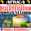 Desertification Causes Effects Solutions 6-E Lesson | Sahara and Sahel | Google