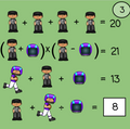 Order of Operations Logic Picture Puzzles Football Themed